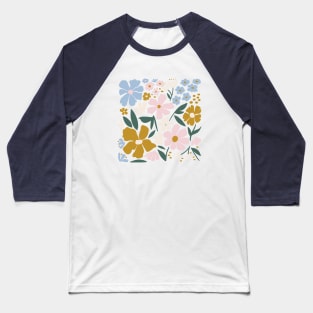Blooming Garden on Pine Baseball T-Shirt